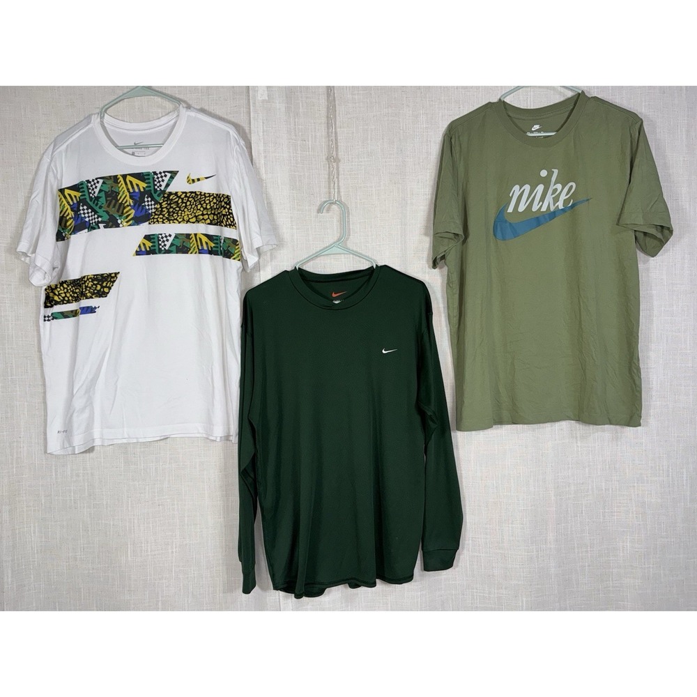 Nike Men's Sz L Large Long & Short Sleeve Shirts T-Shirts Lot of 3